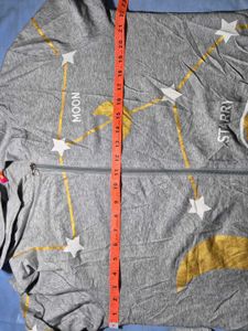 Starry Moon Grey Hoodie