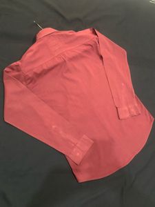 Tommy Hilfiger Light Mahroon Cotton Shirt