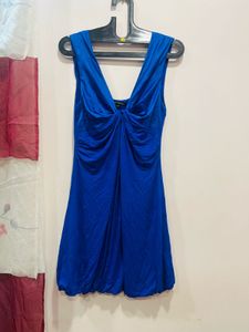 Blue Beautiful Balloon Dress
