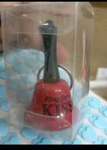 Ring for kiss 😘 Metal bell Keychain