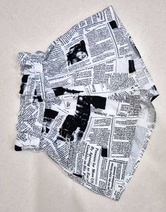 Newspaper Print Shorts