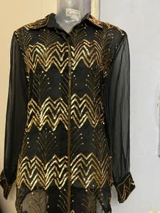 Embroidery Work &amp; Full Sequence One Piece