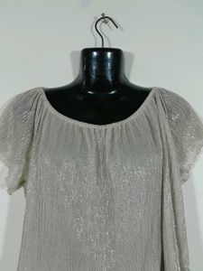 Silver Grey Crop Top For Women&#39;s