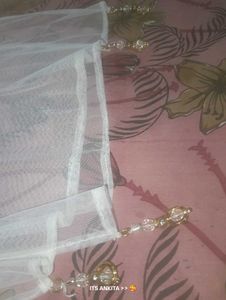 Elegant White Dupatta
