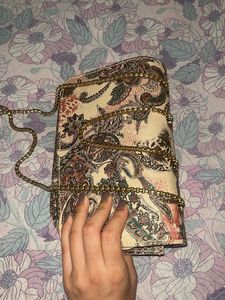 Flower Printed Sling Bag