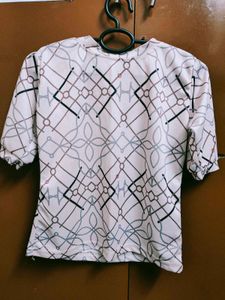 Stylish Pink Printed Top