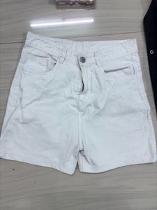 White Denim Shorts