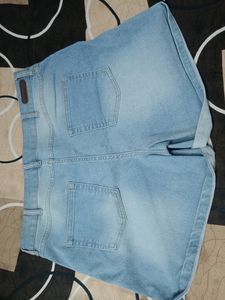 Blue Denim Shorts