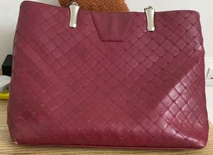zara dark red women shoulder bag