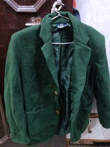 Green Wool Blazer| Uniform Blazer
