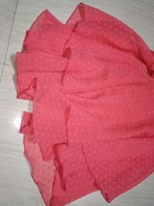 Coral Ruffle Tank Top