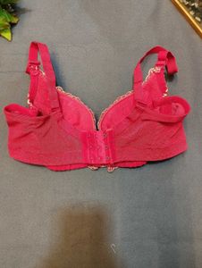 Red &amp; Gold Embroidered Bra🌸