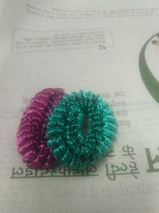 Pink  & Green Colour Ruberband