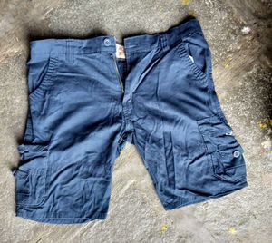 Blue Cargo Shorts