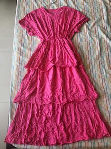 Hot Pink Tired Dress.