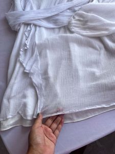 Elegant White Lace Top