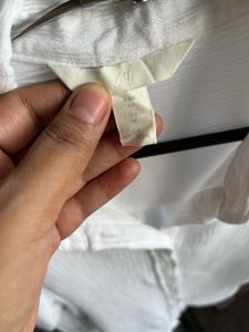 H&amp;M Button Down Tie Up Shirt