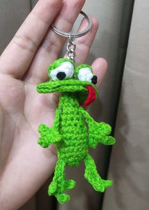 Crochet Frog Keychain