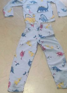 Dinosaur Print Kids Pajama Set
