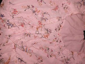Pink Floral Chiffon Party Wear Top