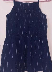 Ethnic Indigo Strap/ Sleeveless Top/ Tunic