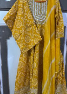 Yellow Anarkali
