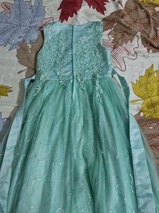 Elegant Mint Green Girls Dress