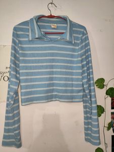 Urbanic Blue Crop Top