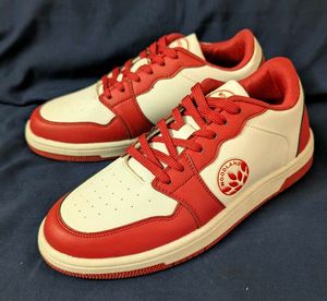 Woodland Red & White Sneakers Size 6
