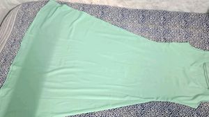 Sea Green Kurta With Cotton Shrug