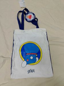 Doraemon Blue Tote Bag