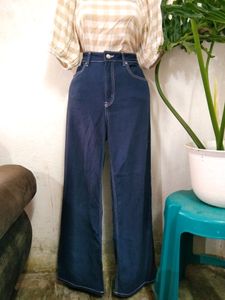 H&M Wide Leg Jeans (dark Blue)((40% Off Five Items