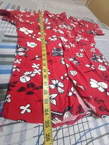 Red Floral Print Shirt