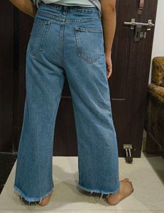 Wide Leg Denim Jeans
