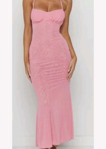 Backless Pink Dress