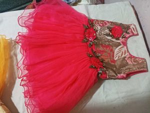 Baby Net Frocks