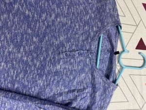 Heathered blue Casual Tshirt