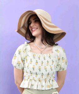 Floral Print Crop Top