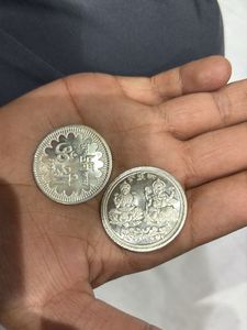 silver coin 2 pcs