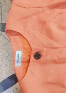 Orangeish Dress Enhance Your Party Look 😊