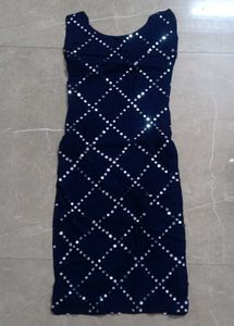 Navy Blue Palazzo Suit Set