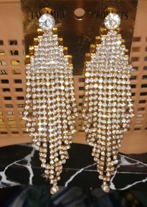 Sparkling Crystal Dangle Earrings