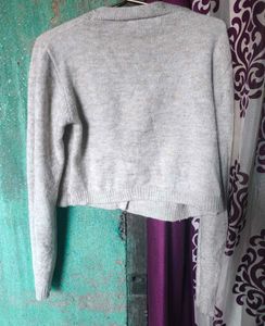 Beige Knit Cardigan