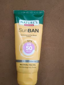 Nature's Essence sunban sunscreen!
