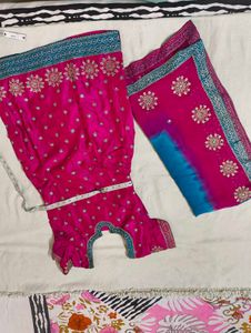 Pink Embellished Indian Dress