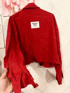 Red Cropped Jacket