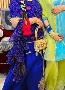 Beautiful Frill Dupatta Bandhej