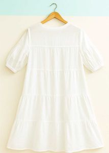 White Tiered Dress