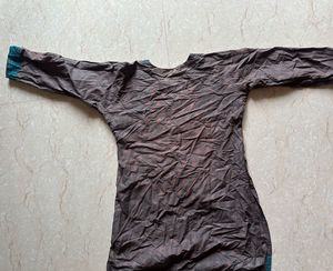 Grey Colour Regular Kurthi