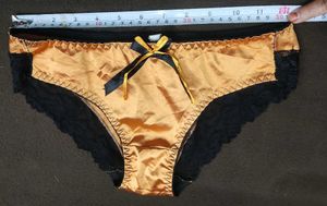 Gold Satin Panties 🔥